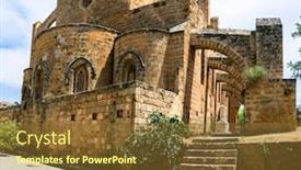  Presentation with ghost - Audience pleasing slide deck consisting of landmarks-of-cyprus-island-ghost backdrop and a tawny brown colored foreground