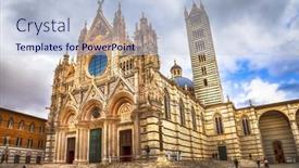  Presentation with italy - Beautiful PPT theme featuring landmarks-of-italy-duomo backdrop and a lemonade colored foreground