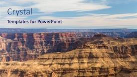  Presentation with helicopter - PPT layouts consisting of landscape and nature concept - aerial view of grand canyon cliffs from helicopter background and a lemonade colored foreground