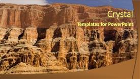 Presentation with grand canyon - Slide set featuring landscape and nature concept - aerial view of grand canyon cliffs from helicopter background and a tawny brown colored foreground