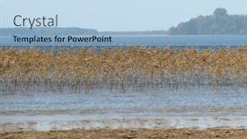  Presentation with region - Presentation theme with landscape-and-view-of-one background and a light blue colored foreground