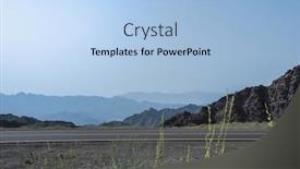  Presentation with emirates - Beautiful slide deck featuring landscape-at-northern-emirates-uae backdrop and a light blue colored foreground