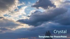  Presentation with czech republic - PPT layouts having landscape-at-sunset-in-slavkovsky background and a ocean colored foreground