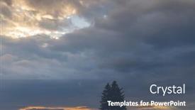  Presentation with czech republic - Amazing presentation having landscape-at-sunset-in-slavkovsky backdrop and a ocean colored foreground