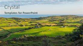  Presentation with west cork - Slide deck consisting of landscape-at-the-coast-near background and a light blue colored foreground