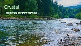  Presentation with mountain view - Slides with landscape-beautiful-view-of-mountain background and a forest green colored foreground