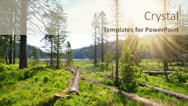  Presentation with landscape - Amazing theme having landscape-by-moraine-lake-grosser backdrop and a cream colored foreground