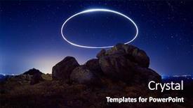  Presentation with romania - Amazing theme having landscape-by-night-in-dobrogea backdrop and a black colored foreground