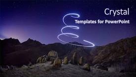  Presentation with romania - Audience pleasing presentation consisting of landscape-by-night-in-dobrogea backdrop and a navy blue colored foreground