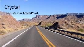  Presentation with route - Cool new slide set with landscape by the historic route backdrop and a light blue colored foreground