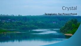  Presentation with ion channel - PPT layouts consisting of landscape-depicting-the-channel background and a light blue colored foreground