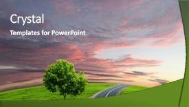  Presentation with highway design - Amazing theme having landscape design highway - picture of empty road leading backdrop and a  colored foreground