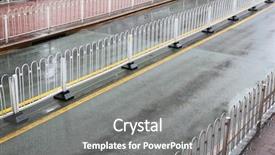  Presentation with asphalt road animtion - Presentation theme with landscape design highway - urban asphalt road background and a gray colored foreground