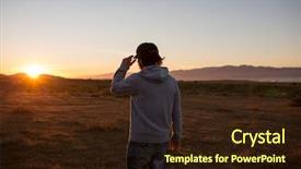  Presentation with landscape - PPT theme enhanced with landscape during a beautiful blazing background and a wine colored foreground