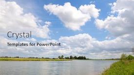  Presentation with dutch - Slide deck featuring landscape-dutch-river-the-ijssel background and a light blue colored foreground