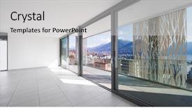  Presentation with interior design of classic white - Presentation theme with landscape furniture - interior of modern apartment background and a light gray colored foreground