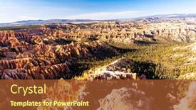  Presentation with states - Theme consisting of landscape-hoodoos-in-bryce-canyon background and a red colored foreground