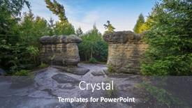  Presentation with czech republic - Slides featuring landscape-in-a-nature-reserve and a gray colored foreground