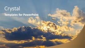  Presentation with czech republic - Slide set with landscape-in-a-nature-reserve and a seafoam green colored foreground