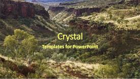  Presentation with australia - Beautiful PPT theme featuring landscape in karijini australia backdrop and a tawny brown colored foreground