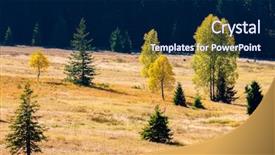  Presentation with czech republic - Amazing presentation theme having landscape in np sumava czech backdrop and a navy blue colored foreground