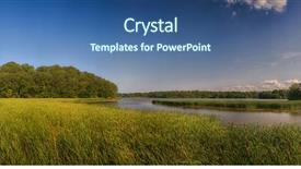  Presentation with royal blue - Colorful PPT layouts enhanced with landscape in ontario's royal backdrop and a ocean colored foreground