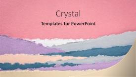  Presentation with cotton fabric - Audience pleasing presentation theme consisting of landscape-in-pink-and-blue backdrop and a coral colored foreground