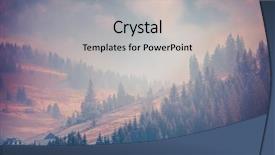  Presentation with fairy tale - Slides having landscape in pink violet purple background and a light gray colored foreground