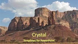  Presentation with ethiopia - PPT theme featuring landscape in tigray province ethiopia background and a tawny brown colored foreground