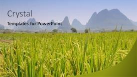  Presentation with china - Colorful slides enhanced with landscape-in-yangshuo-guilin-china backdrop and a light blue colored foreground