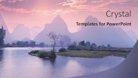  Presentation with china - Amazing presentation design having landscape-in-yangshuo-guilin-china backdrop and a lemonade colored foreground