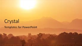  Presentation with philippines culture - Cool new PPT theme with landscape luzon island in philippines backdrop and a  colored foreground