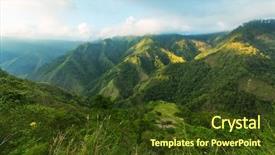  Presentation with philippines culture - Beautiful theme featuring landscape luzon island in philippines backdrop and a  colored foreground