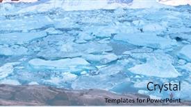  Presentation with explorer - Amazing PPT layouts having landscape nature with icebergs - greenland backdrop and a light blue colored foreground