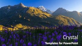  Presentation with mont blanc - Presentation with landscape-near-col-du-petit and a navy blue colored foreground