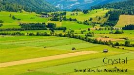  Presentation with landscape - Slide set featuring landscape-near-kaprun-salzburgerland-austria background and a gold colored foreground