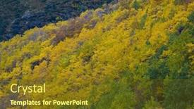  Presentation with glacier - PPT theme featuring landscape near melkevollbreen glacier jostedalsbreen national park near brigsdal norway background and a tawny brown colored foreground