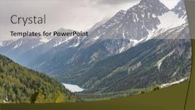  Presentation with landscape - Amazing PPT theme having landscape-near-staller-saddle-high backdrop and a light gray colored foreground