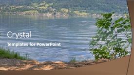  Presentation with landscape - Presentation enhanced with landscape-of-attersee-lake and a seafoam green colored foreground