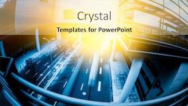  Presentation with shanghai - Amazing presentation design having landscape-of-city-building backdrop and a blonde colored foreground