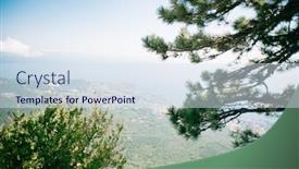  Presentation with black sea - Theme enhanced with landscape-of-crimea-russia-panoramic background and a sky blue colored foreground