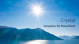  Presentation with autumn - PPT theme having landscape-of-maggiore-lake background and a light blue colored foreground
