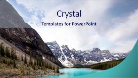  Presentation with banff national park - Beautiful presentation theme featuring close up of an elderly woman hand sewing backdrop and a soft green colored foreground