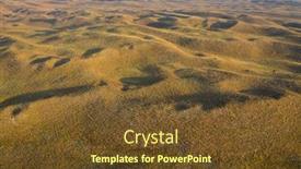  Presentation with forest morning - PPT theme consisting of landscape-of-nebraska-sandhills-early background and a tawny brown colored foreground