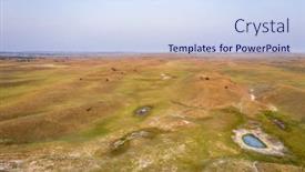  Presentation with forest morning - Cool new presentation with landscape-of-nebraska-sandhills-early backdrop and a sky blue colored foreground