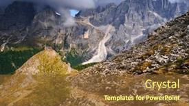  Presentation with europe - Presentation theme consisting of landscape-of-pale-di-san background and a tawny brown colored foreground