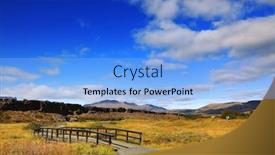  Presentation with iceland - Colorful slide set enhanced with landscape-of-pingvellir-national-park backdrop and a light blue colored foreground