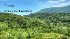  Presentation with landscape - PPT theme enhanced with landscape-of-praslin-island-seychelles background and a light blue colored foreground