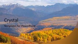  Presentation with san juan puerto rico - PPT theme with landscape of san juan mountain background and a ocean colored foreground