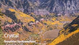  Presentation with mountains - PPT theme featuring landscape of san juan mountains background and a  colored foreground